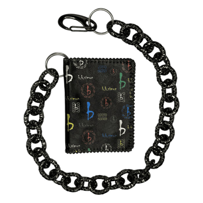 Chain Wallet - Multicolor bb Pattern - B.B. Simon®