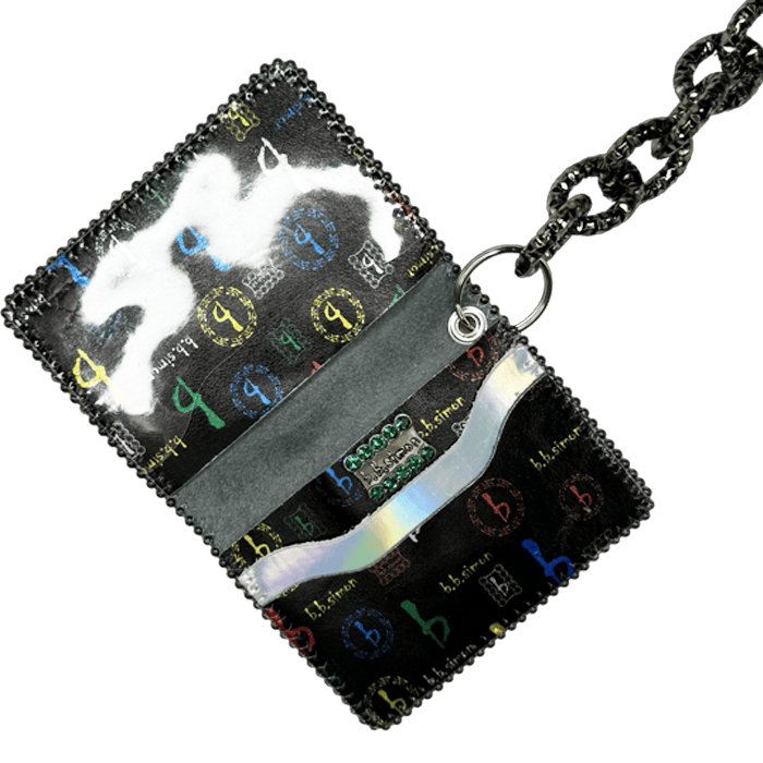Chain Wallet - Multicolor bb Pattern - B.B. Simon®