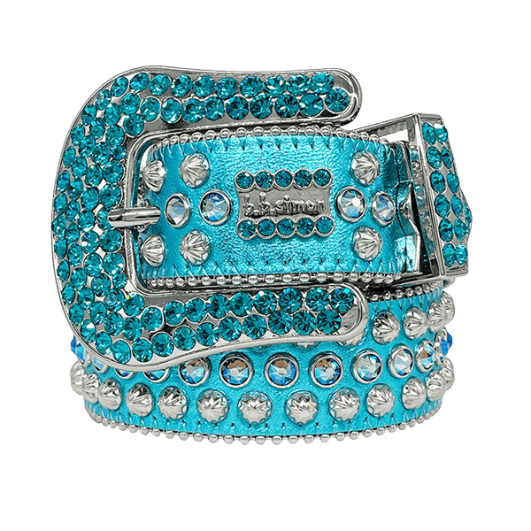 BBSIMON BELTS WITH ITALIAN LEATHER AND SWAROVSKI CRYSTAL  display picture 1