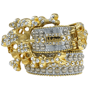 Skull Pile Safa - Gold